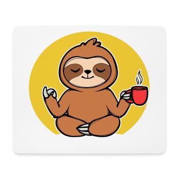 Relax Sloth Animal Chill Vegetarian Jungle - Mouse Pad (horizontal) - white - Front