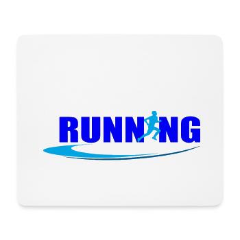 Running - Mouse Pad (horizontal) - white - Front