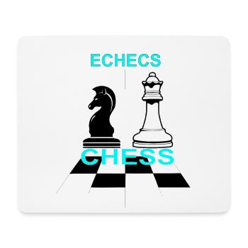 Schach - Mousepad (Querformat) - Weiß - Vorne