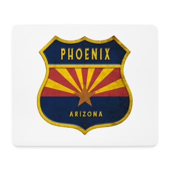 Phoenix Arizona Flaggen Wappen Design - Mousepad (Querformat) - Weiß - Vorne