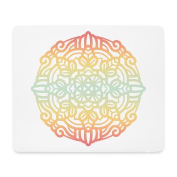 Mandala - Mousepad (Querformat) - Weiß - Vorne