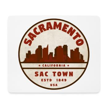 Sacramento California - Mouse Pad (horizontal) - white - Front