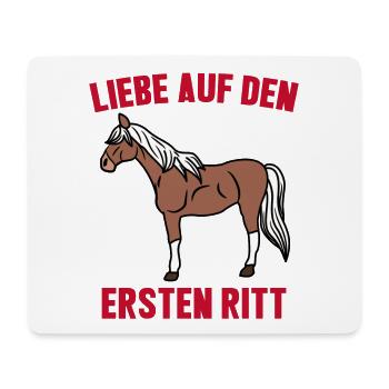 Islandpferde Pferdenarr Cool Statement Pferde - Mousepad (Querformat) - Weiß - Vorne