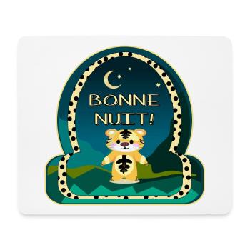 BONNE NUIT - TIGRE - DORMIR - Tapis de souris (format paysage) - blanc - Devant