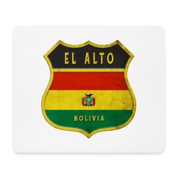 El Alto Bolivien Wappen Design - Mousepad (Querformat) - Weiß - Vorne