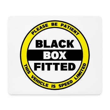 Please Be Patient - Black Box Fitted - Mouse Pad (horizontal) - white - Front
