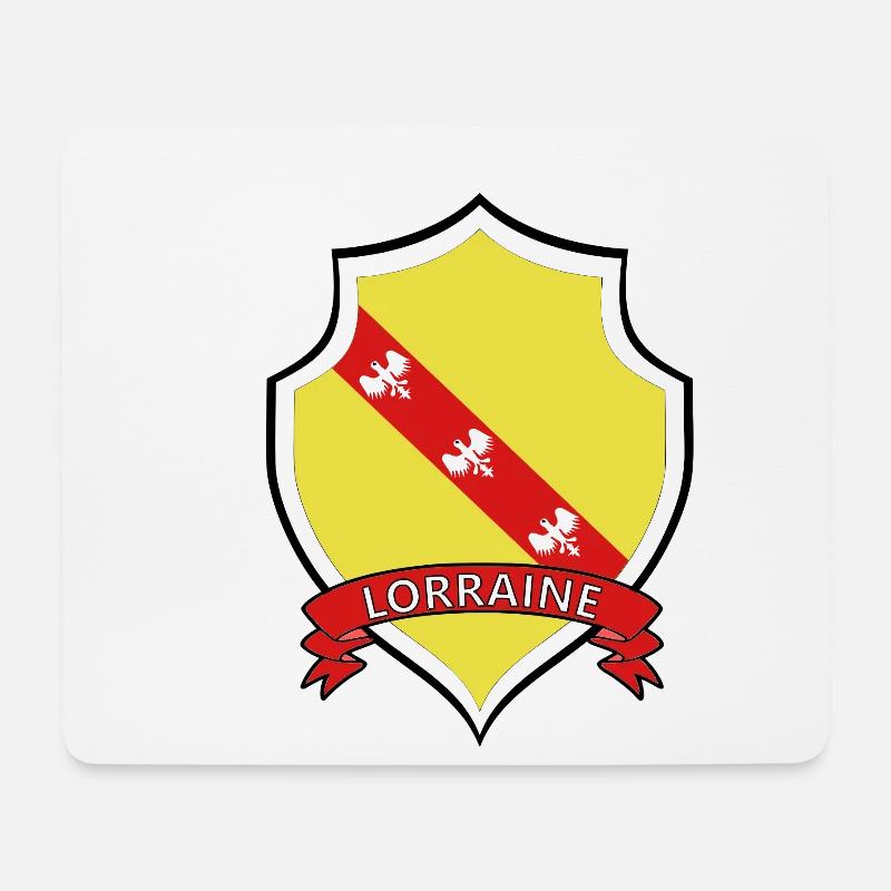 Lorraine - Tapis de souris (format paysage) - blanc