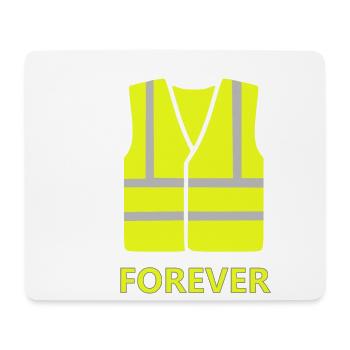 Gelbe Weste - Mousepad (Querformat) - Weiß - Vorne