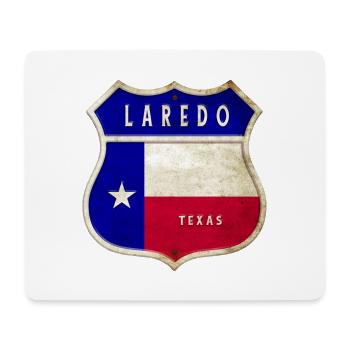 Laredo Texas Coat of Arms Flags Design - Tapis de souris (format paysage) - blanc - Devant