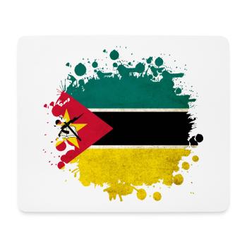 Mozambique blob flag design - Mouse Pad (horizontal) - white - Front