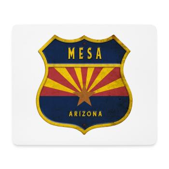 Mesa Arizona Flaggen Wappen Design - Mousepad (Querformat) - Weiß - Vorne