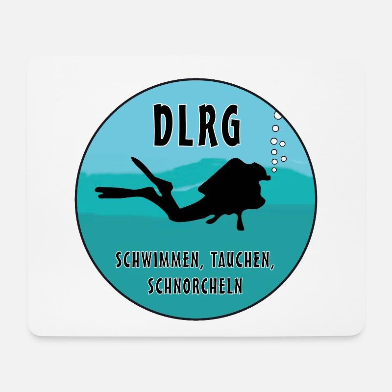 DLRG - Mousepad (Querformat) - Weiß