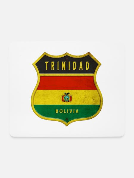 Trinidad Bolivien Wappen Design - Mousepad (Querformat) - Weiß