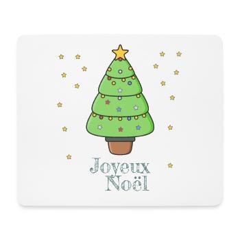 Joyeux Noël - Tapis de souris (format paysage) - blanc - Devant