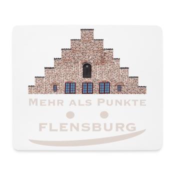Flensburg Nordertor - Mehr als Punkte - Mousepad (Querformat) - Weiß - Vorne