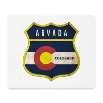 Design de l'écusson Arvada Colorado - Tapis de souris (format paysage) - blanc - Devant