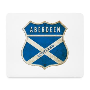 Aberdeen Schottland Wappen Flaggen Design - Mousepad (Querformat) - Weiß - Vorne