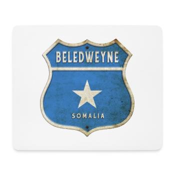 Beledweyne Somalia Wappen Flaggen Design - Mousepad (Querformat) - Weiß - Vorne