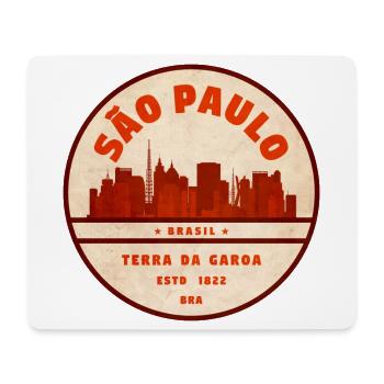 São Paulo Skyline 1822 - Mousepad (Querformat) - Weiß - Vorne