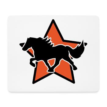 Hengst Galopp Islandpferde Cool Pferdenarr - Mousepad (Querformat) - Weiß - Vorne