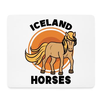 Icelandic Horses Horse Fool Statement Arabian Trot - Mouse Pad (horizontal) - white - Front