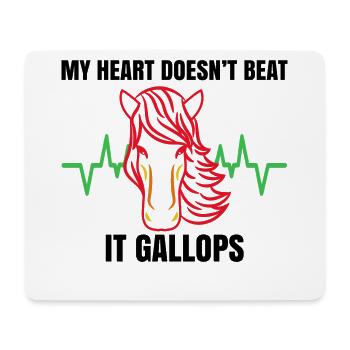 Hengst Cool Islandpferde Pferdeliebe Statement - Mousepad (Querformat) - Weiß - Vorne