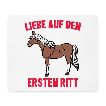 Cool Pferde Reiten Statement Islandpferde Ross - Mousepad (Querformat) - Weiß - Vorne