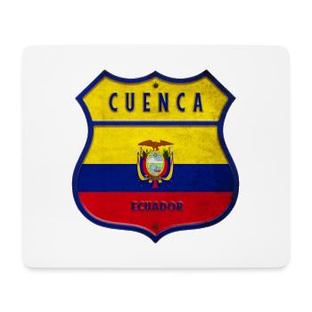 Cuenca Ecuador Wappen Flaggen Design - Mousepad (Querformat) - Weiß - Vorne