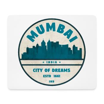 Mumbai Stadt der Träume Skyline - Mousepad (Querformat) - Weiß - Vorne