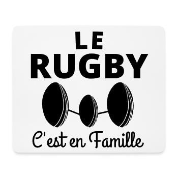 rugby, rugby sport, rugby humour - Tapis de souris (format paysage) - blanc - Devant