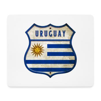 Design des armoiries du drapeau de l'Uruguay - Tapis de souris (format paysage) - blanc - Devant