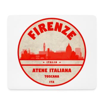 Florence Vintage City Seal - Mouse Pad (horizontal) - white - Front