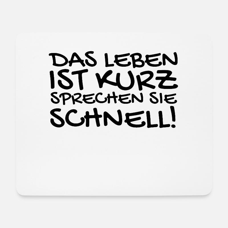 Lustige Sprüche - Mousepad (Querformat) - Weiß