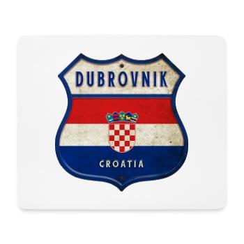 Dubrovnik Croatie Drapeaux Design d'armoiries - Tapis de souris (format paysage) - blanc - Devant