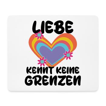 Gleichberechtigung Lgbt beziehung Herz Statement - Mousepad (Querformat) - Weiß - Vorne
