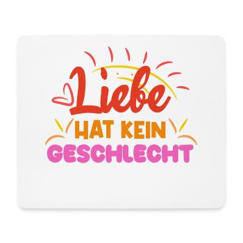 Liebe Sexualität Menschenrechte Lgbt Statement - Mousepad (Querformat) - Weiß - Vorne