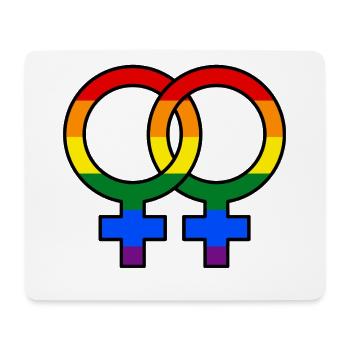 Gleichgeschlechtliche Ehe Lgbt Beziehung Stolz - Mousepad (Querformat) - Weiß - Vorne