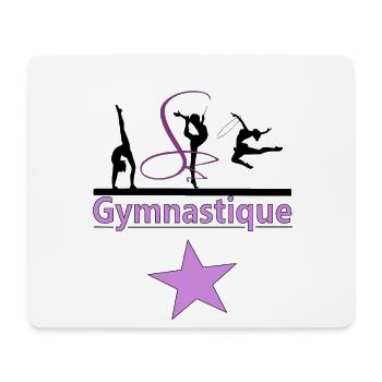 Gymnastique - Tapis de souris (format paysage) - blanc - Devant