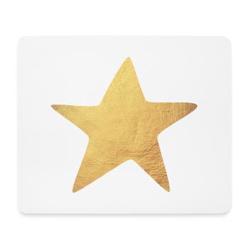 Stern Gold Weihnachten Symbol Luxus Deko exklusiv - Mousepad (Querformat) - Weiß - Vorne