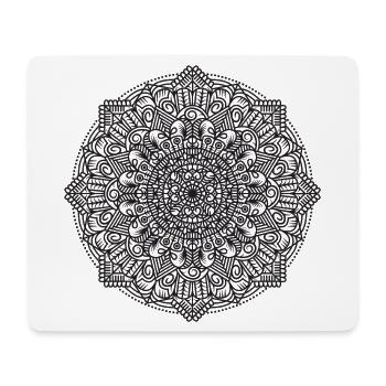 Mandala - Mousepad (Querformat) - Weiß - Vorne