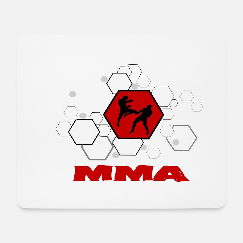 MMA - Mousepad (Querformat) - Weiß