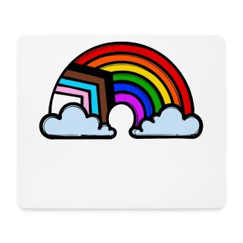 Lgbt Homo Regenbogen Gleichberechtigung Beziehung - Mousepad (Querformat) - Weiß - Vorne