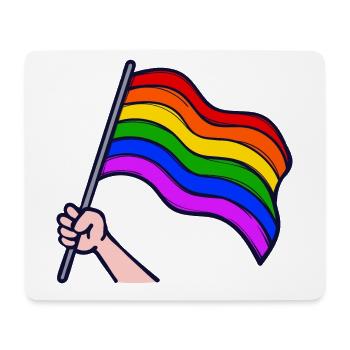 Rainbow Flag Lgbt Homosexual Sexuality - Mouse Pad (horizontal) - white - Front