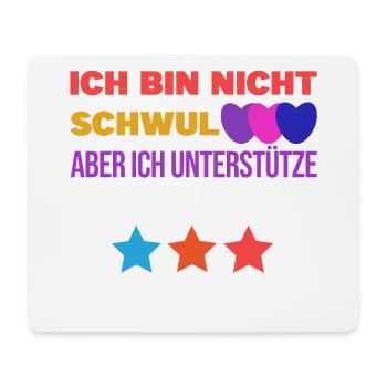 Gleichberechtigung Statement Lgbt Sexualität Herz - Mousepad (Querformat) - Weiß - Vorne