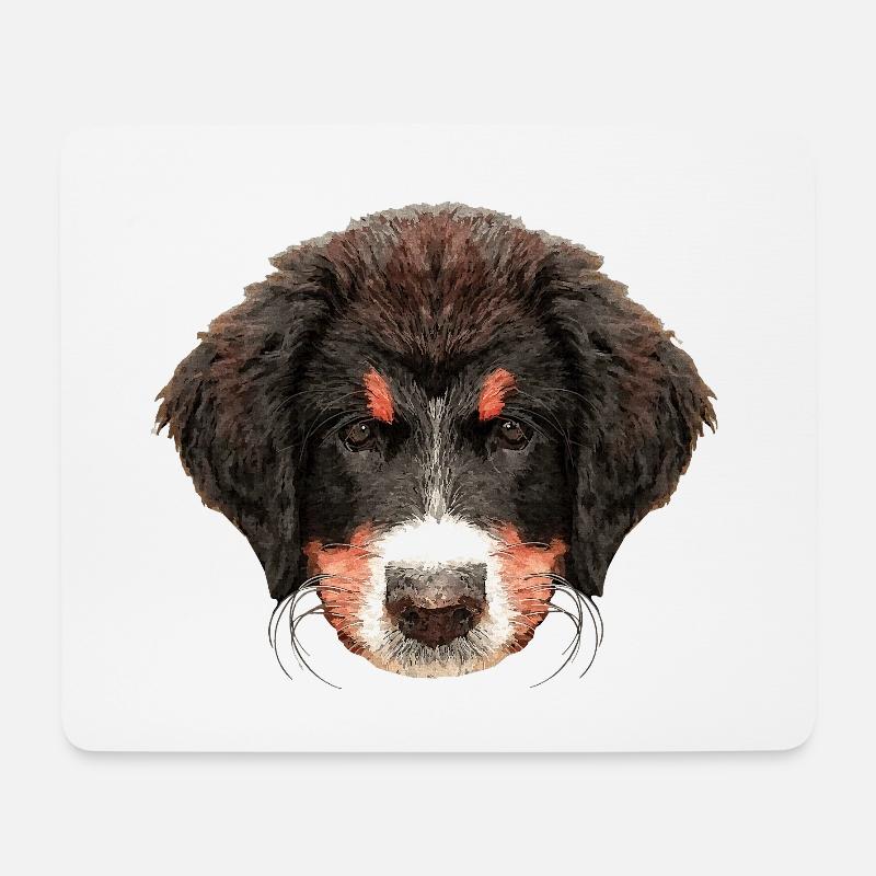 hundebaby t-shirts, Berner senner welpe - Mousepad (Querformat) - Weiß