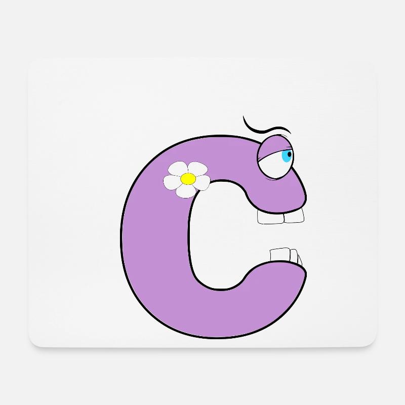 C - Mousepad (Querformat) - Weiß
