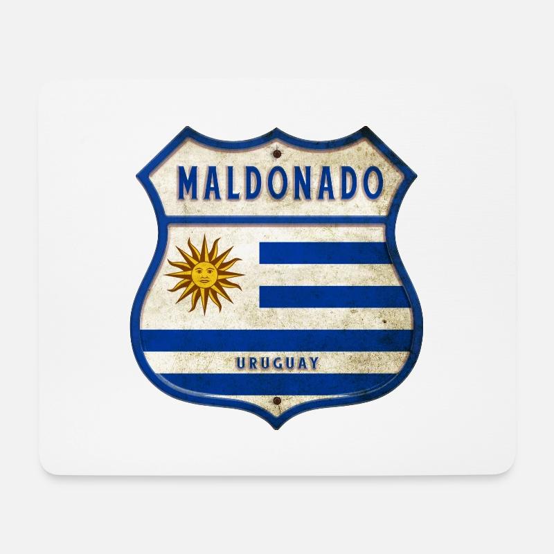 Maldonado Uruguay Vintage Design - Mousepad (Querformat) - Weiß