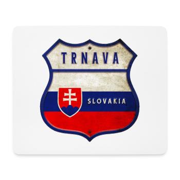 Trnava Slovakia coat of arms flag design - Mouse Pad (horizontal) - white - Front