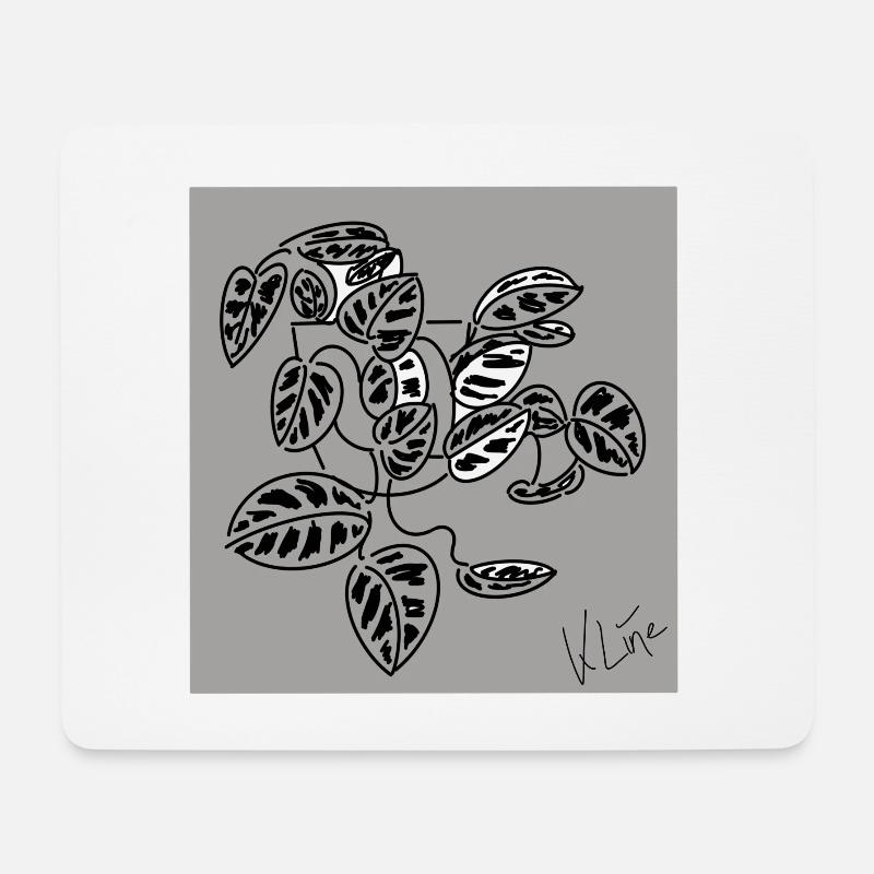Zimmerpflanze Poster - Mousepad (Querformat) - Weiß