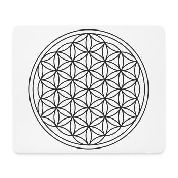 Blume des Lebens Schutzsymbol - Mousepad (Querformat) - Weiß - Vorne